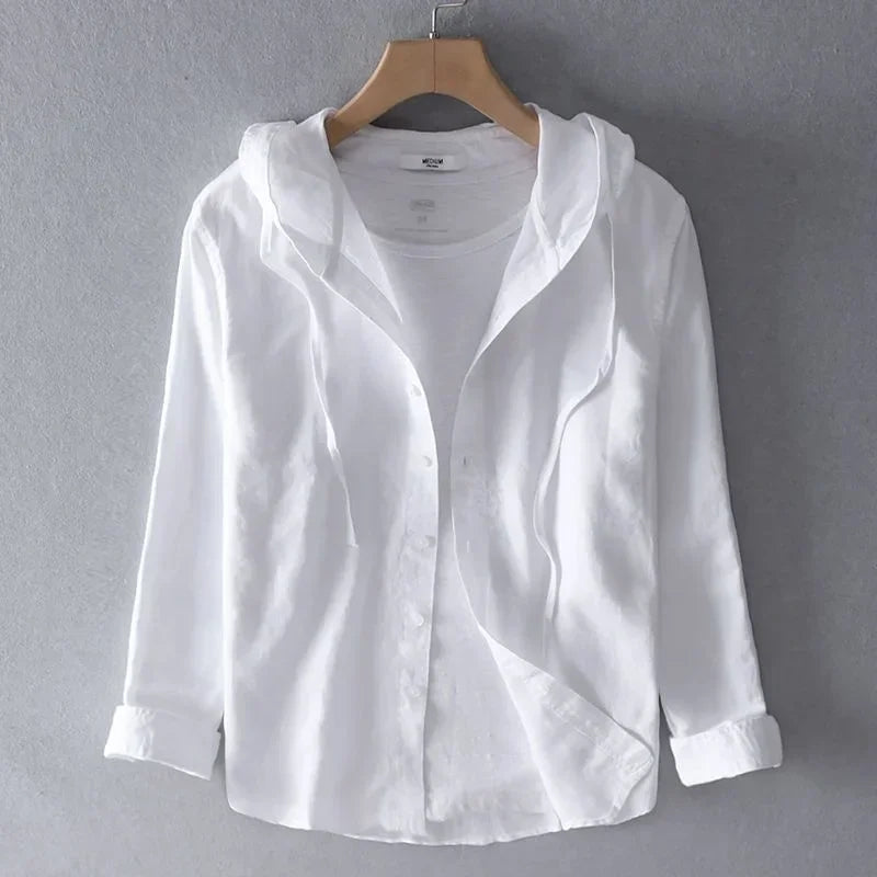 Bianca™ | Camicia Leggera con Cappuccio