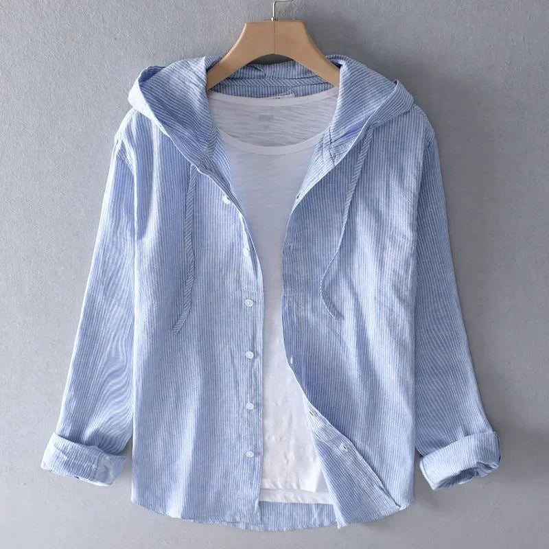 Bianca™ | Camicia Leggera con Cappuccio
