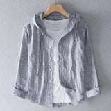 Bianca™ | Camicia Leggera con Cappuccio