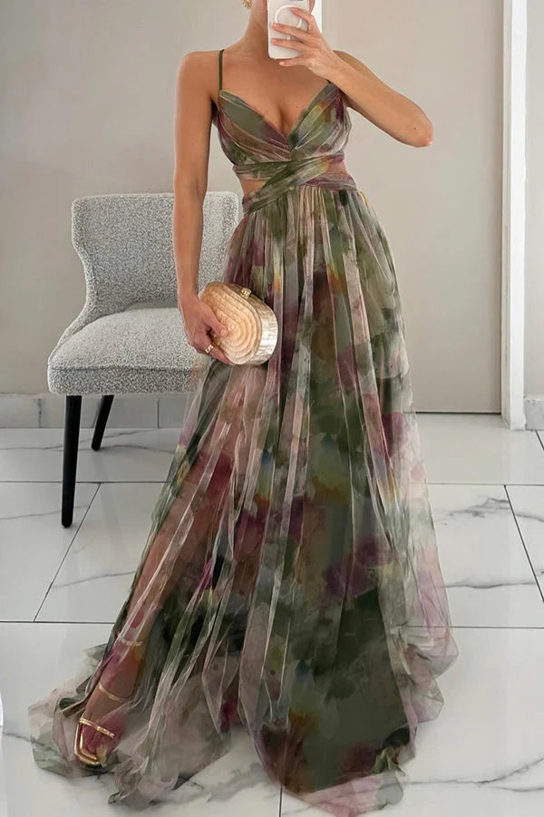 Frostina™ | Abito Lungo Floreale